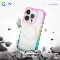 Coque de téléphone antichoc antidérapante tendance en gros, design magnétique en TPU PC vierge, plusieurs couleurs, vente chaude