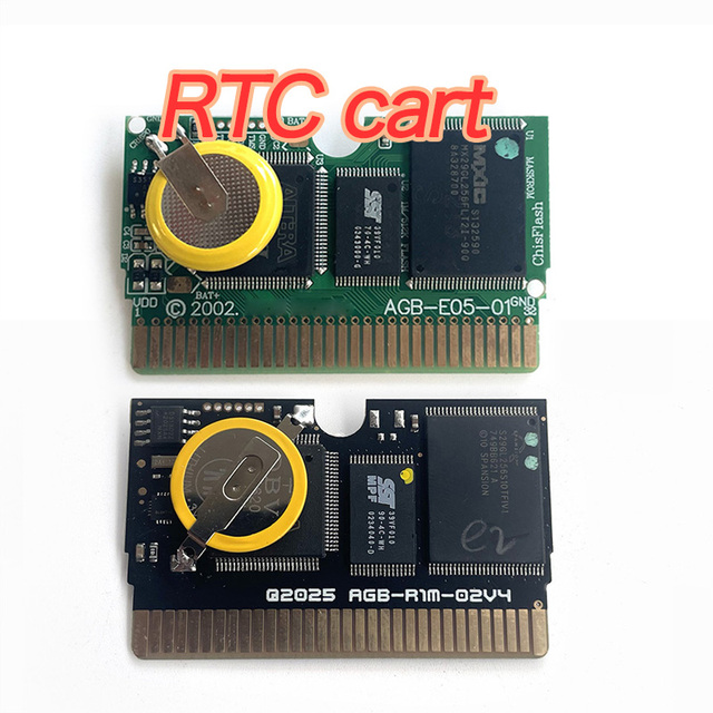 Customized Game Card Ic Double Ic Save Rtc Real Clock Flash Cart Game Cartridge for GBA