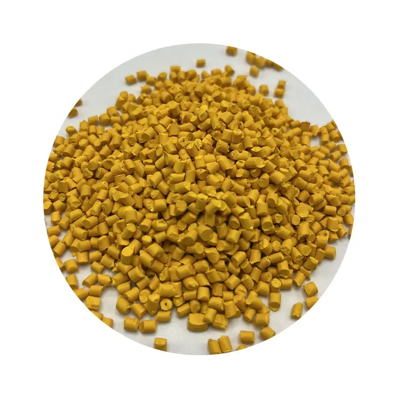 Prezzo di fabbrica Pp Pe additivi coloranti granuli colore giallo Masterbatch