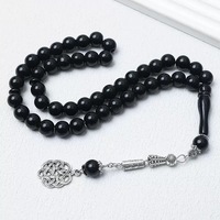 Nouvelles perles de prière en résine colorée 10mm 45 perles, Chapelet Tasbih Musulman, Cadeau Islamique, Mode Arabe, Misbaha Sibha, Bracelet en acrylique