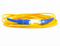 Câble de brassage fibre optique monomode simplexe SC/UPC-SC/UPC 2,00 mm 5 m avec gaine PVC pour télécommunications