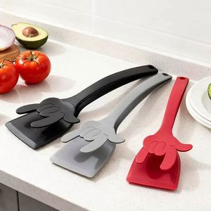 Spatule-pince en plastique durable avec fonction de retournement, compatible lave-vaisselle, ustensile de cuisine pour crêpes et pain - Product Image 2