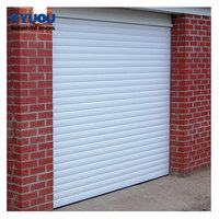 Porte roulante en aluminium électrique haut de gamme, isolée, mousse PU, sécurité, pour villa et appartement