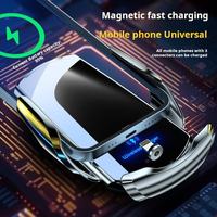 Support de navigation pour voiture, grille d'aération, ABS, chargeur sans fil à charge rapide 15W, support de téléphone portable stable
