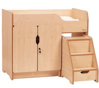 Table à langer multifonctionnelle moderne et sécurisée avec rangement pour la maternelle, la garderie, l'hôpital et la salle de sport