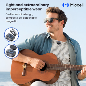 Microphone Lavalier Sans Fil Miccell à Réduction de Bruit IA avec Affichage Numérique pour <span class=keywords><strong>YouTube</strong></span>, TikTok, Diffusion en Direct et Vlogging - Product Image 5