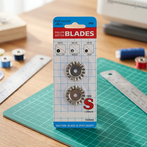 DK-572-1 <b>Blades</b> Spare for Skip Knife or Wave Knife | <b>Roller</b> Cutter <b>Blades</b> Type S Stainless Steel 2Pcs Durable Taiwan Made - Product Image 2