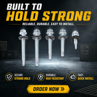 Vis autoperceuse à tête hexagonale avec joint d'étanchéité EPDM pour la construction, prix usine