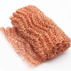 double layer 100% Pure Copper Mesh Knitted Copper Mesh Roll for Distilling Garden and House usage