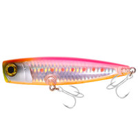 Leurre de pêche popper de surface 11cm 23g en plastique dur, appât artificiel avec hameçons tranchants pour eau salée et eau douce, pour achigan et brochet