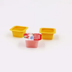 Wholesale PP disposable clear cup plastic small fruit jelly in cup pudding cup