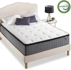 12 Inch Cool Touch Comfort Gel-Infused Hybrid Mattress / Pocket Innersprings Mattress-in-a-Box, King