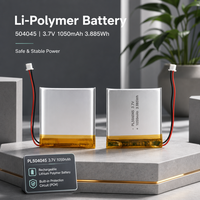 Batterie Li-ion polymère rechargeable 3,7 V 1050 mAh 504045 pour traceur GPS, appareil intelligent, équipement médical