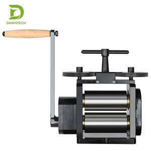 Máquina laminadora de 160 mm y 750 W para la fabricación de joyería de oro y plata, laminación de alambre plano y redondo con interruptor de avance y retroceso - Product Image 3