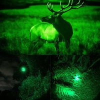 Hunting Green Light Flashlight Professional Tactical XPE LED Flashlight High Quality Aluminum Alloy Night Vision Torch Light