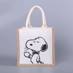 Bolsas de Compra de Yute Hechas a Mano con Diseño para Mujer, Bolsas de Yute de Moda - Product Image 6