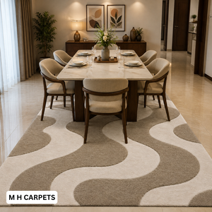 Alfombra moderna de lana hecha a mano, alfombra de lujo personalizada para hotel, sala de estar, decoración de interiores del hogar - Product Image 2