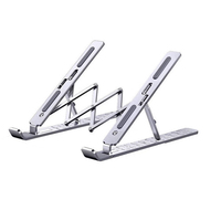 Support pliable en aluminium pour ordinateur portable Support métallique pour ordinateur portable pliable Support de bureau pour ordinateur portable