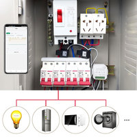 Compteur d'énergie intelligent Tuya Smart Life Wifi 80A bidirectionnel 1 canal pour la puissance importée et exportée