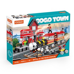 COGO 464 pièces, ensembles <span class=keywords><strong>de</strong></span> trains 3D, <span class=keywords><strong>gare</strong></span> ferroviaire, blocs <span class=keywords><strong>de</strong></span> construction, jouets pour enfants - Product Image 6