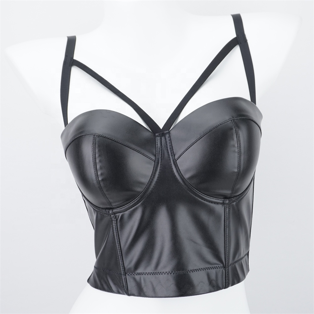 pu bralette