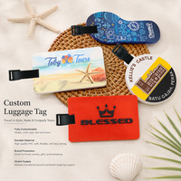 Étiquette de sac à main personnalisée en PVC souple, imperméable, durable, avec logo imprimé, idéale comme cadeau promotionnel.