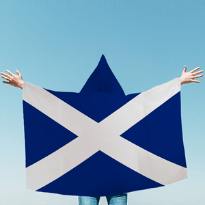 Cape avec capuche drapeau écossais 3x5 pieds Saltire d'Écosse pour la célébration de la Saint-Andréa et les supporters - Product Image 4