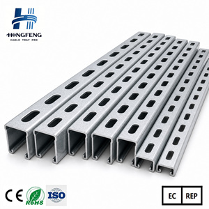 Profilés en U en acier galvanisé HF Factory Direct pour système de support de chemin de câbles avec capacité de conception de modèles 3D - Product Image 1