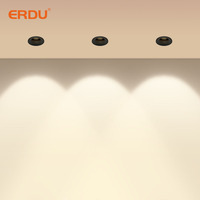 Vente en gros OEM/ODM de spots encastrés en aluminium Cob pour intérieur, orientables, 7W 12W, plafonnier LED, blanc chaud, hôtel, IP44
