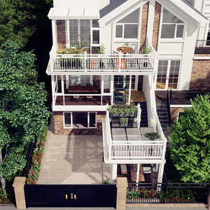 Bất động sản chuyên nghiệp kết cấu thép nhà sẵn sàng biệt thự nghỉ dưỡng bãi biển 5 phòng ngủ kiểu Mỹ - Product Image 2