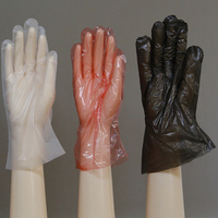 Gants jetables en TPE élastiques et épais, sans latex, pour la restauration, le barbecue, la coloration des cheveux, le nettoyage