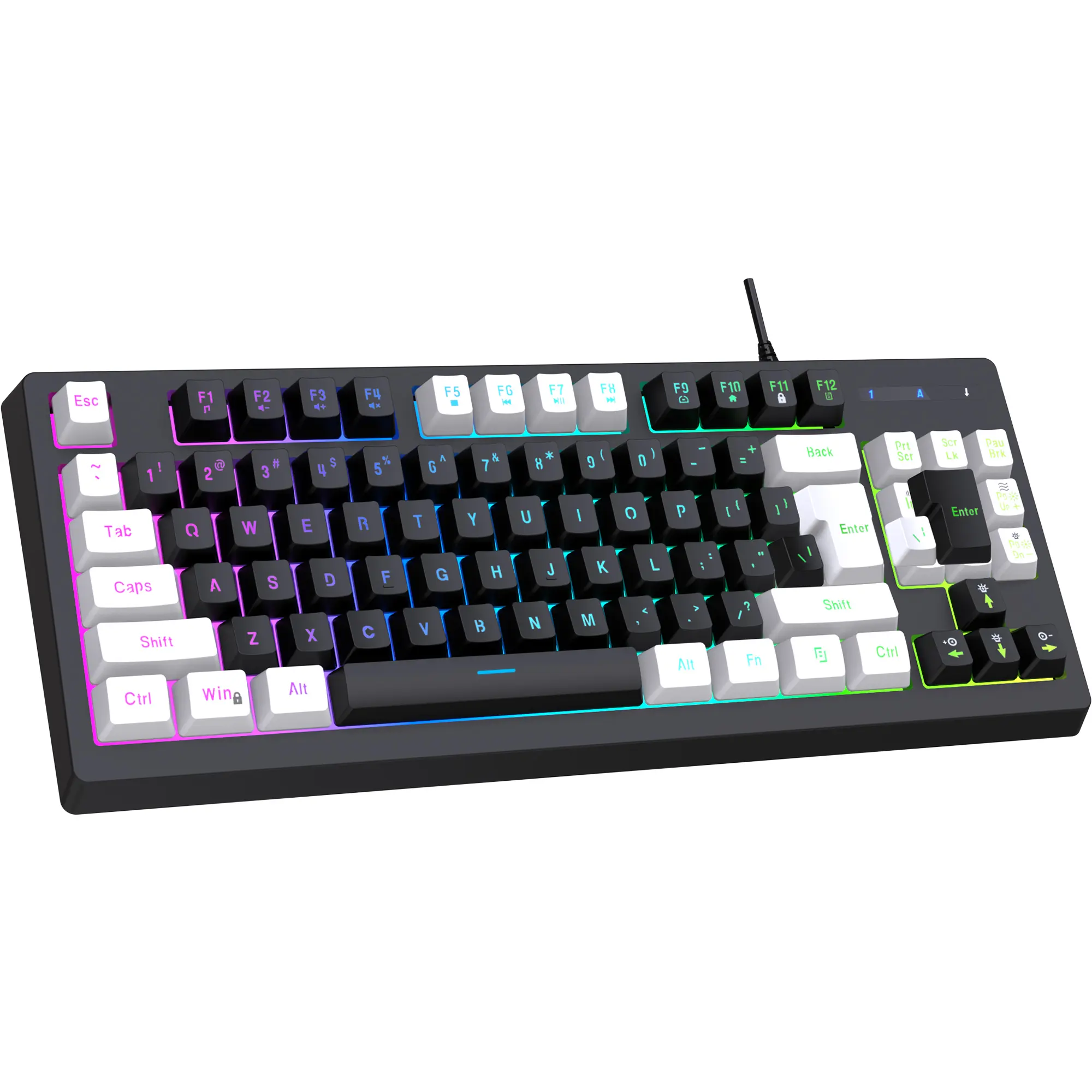 G69 sensation mécanique esports RGB 87 touches ordinateur bureau USB clavier de jeu filaire