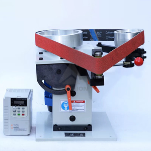 เครื่องบดกระดาษทรายสายพานทรายแบบแมนนวลใช้งานได้หลายฟังก์ชันมีดสำหรับทำฮาร์ดแวร์โลหะ - Product Image 2