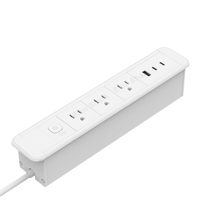 Tối Giản Đồ Nội Thất Flush Núi Bàn Ổ Cắm Ổ Cắm Điện Ổ Cắm Với 3 Cửa Hàng & 3 65W Cổng USB Máy Tính Để Bàn Đèn Điện Dải - Product Image 3