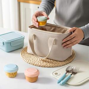 Lot de 6 récipients à vinaigrette avec couvercles Petits récipients à condiments avec lignes graduées Petits récipients à sauce pour boîte à lunch - Product Image 6