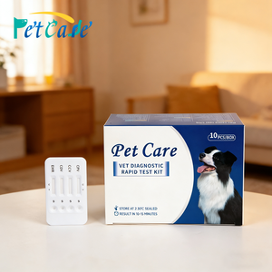 Kit de <span class=keywords><strong>test</strong></span> rapide réutilisable pour animaux de compagnie : Détection des virus CDV et Parvo chez les chiens – Bandelettes de diagnostic vétérinaire pour cliniques vétérinaires - Product Image 3