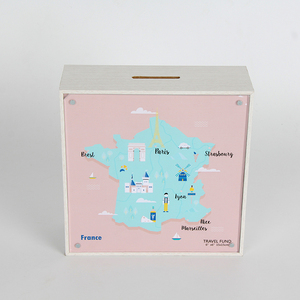 Jinn Home 3D Wooden Money Saving Box-piggy Bank-16*16 Marcos Home Decoration Wood Square Photo Frame Custom Made 600 pcs