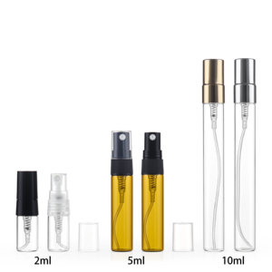 卸売 ラウンド型 2ml 3ml 5ml 10ml ミニ 空ボトル クリア スプレーボトル 詰め替え可能 ガラス製 香水 サンプル アトマイザー テスター - Product Image 3