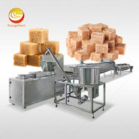 Ligne de production entièrement automatique de cubes de sucre pour café |   Machine intégrée de formage, séchage, refroidissement et emballage de sucre en morceaux