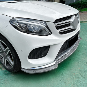 Mercedes-Benz Front Lip Splitter Carbon Fiber Texture Matte Finish For GLE-Class W166 C292 2015-2018 AMG Tuning Style - Product Image 3
