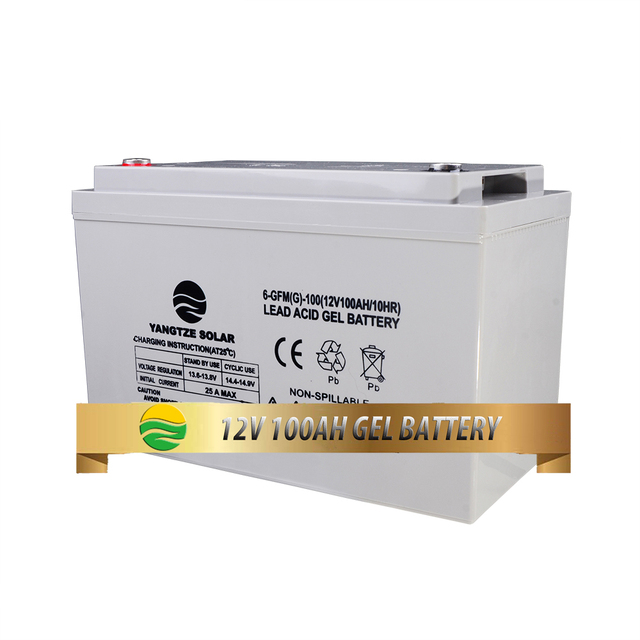 12V 100Ah AGM Deep Cycle Gel Battery for Solar Power Systems for Solar Energy Storage