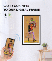 21.5 32 43 49 55 pouces 1920*1080 4K wifi Android lecteur publicitaire en bois photo numérique nft art affichage vidéo art cadre