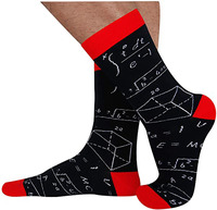 Chaussettes tendance pour les amoureux des livres et les enseignants, chaussettes en coton tricoté pour hommes, vente en gros de chaussettes tendance pour hommes