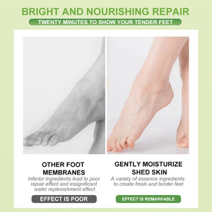 Nouveau masque pour les pieds à l'avocat, best-seller, pour améliorer la sécheresse, hydrater et réparer les pieds, vente en gros, exportation. - Product Image 4