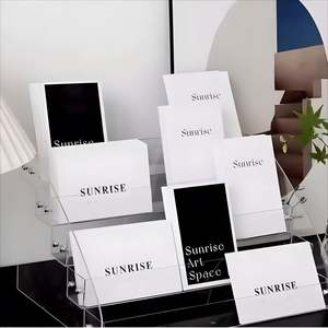 Porte-cartes de visite en carton, porte-cartes de crédit en papier d'art, couverture souple, reliure de dépliants, impression numérique, estampage à chaud - Product Image 1