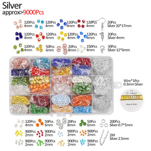 Children's Diy Beaded Jewelry Kit Bracelet Necklace Earrings <b>Set</b> 7-12 Years Metal Craft Toy With Colorful <b>Beads</b> For Kids - Product Image 4
