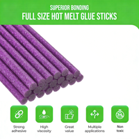 Bâtons de colle chaude de différentes couleurs pour pistolets à colle, adhésif à forte adhérence, colle transparente pour toutes les températures avec une durée de travail prolongée