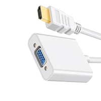 Convertisseur HD 1080P vers VGA en ABS, Moule Privé OEM pour PC, Ordinateur Portable, Ordinateur de Bureau, Projecteur - Prêt à l'Expédition