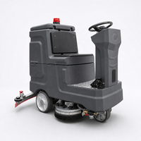 Autolaveuse industrielle autoportée LM-W580, double réservoir 90L/110L, moteur à brosse 1600W, nouvelle batterie 24V 100Ah, bac de 29 gallons pour la logistique