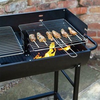 Barbecue à charbon de bois professionnel pour fête dans l'arrière-cour